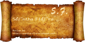 Sántha Flóra névjegykártya